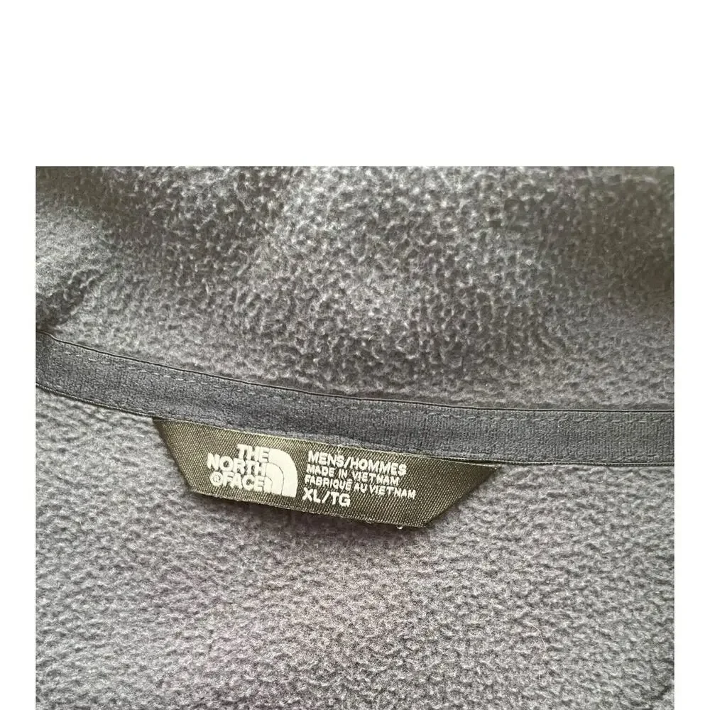North Face Sweater Mens Blue XL Pullover 1/2 Zip Mock‎ Neck Knit EUC